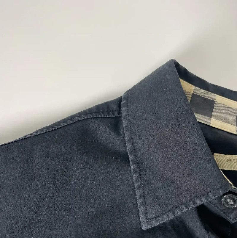 Burberry Burberry Black Cotton Long Sleeve Shirt Size M / US 6-8 / IT 42-44 - 3 Thumbnail