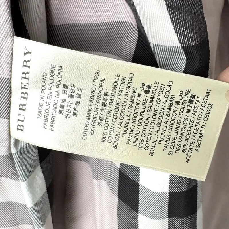 Burberry Burberry Purple Cotton Women's Trench Coat Size S / US 4 / IT 40 - 5 Thumbnail