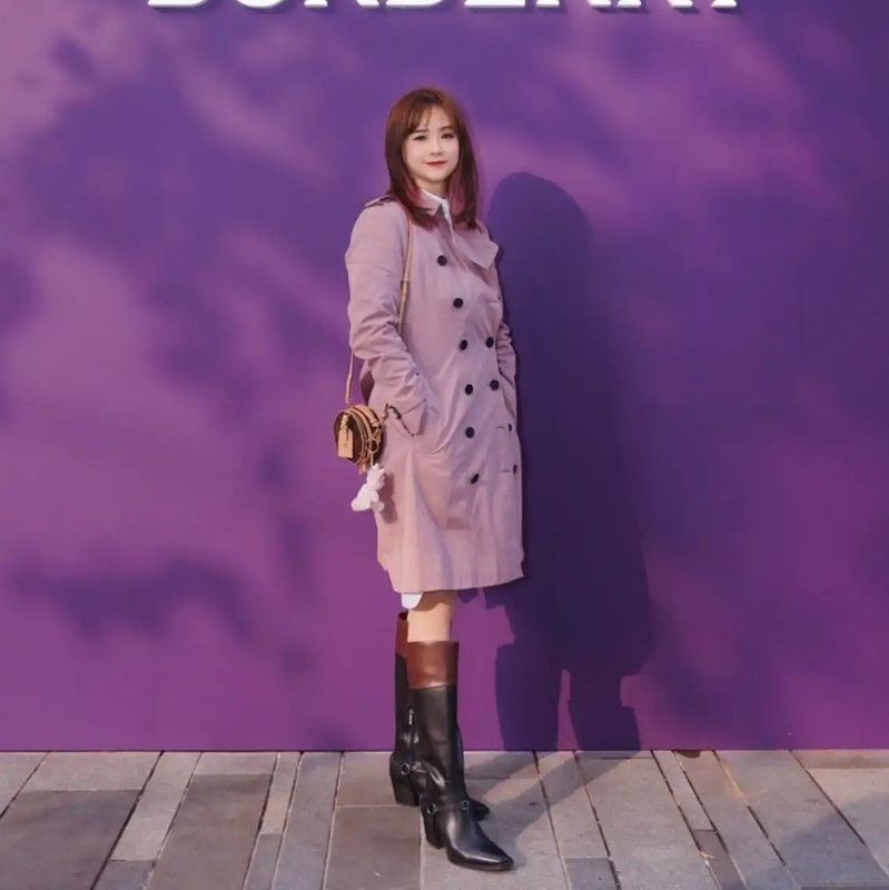 Burberry Burberry Purple Cotton Women's Trench Coat Size S / US 4 / IT 40 - 7 Thumbnail