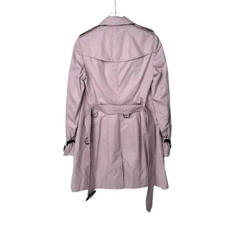 Burberry Burberry Purple Cotton Women's Trench Coat Size S / US 4 / IT 40 - 2 Thumbnail