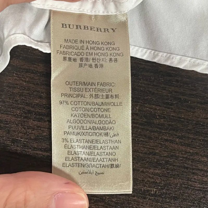 Burberry Burberry Women's White Button-Up Shirt Size M / US 6-8 / IT 42-44 - 4 Thumbnail