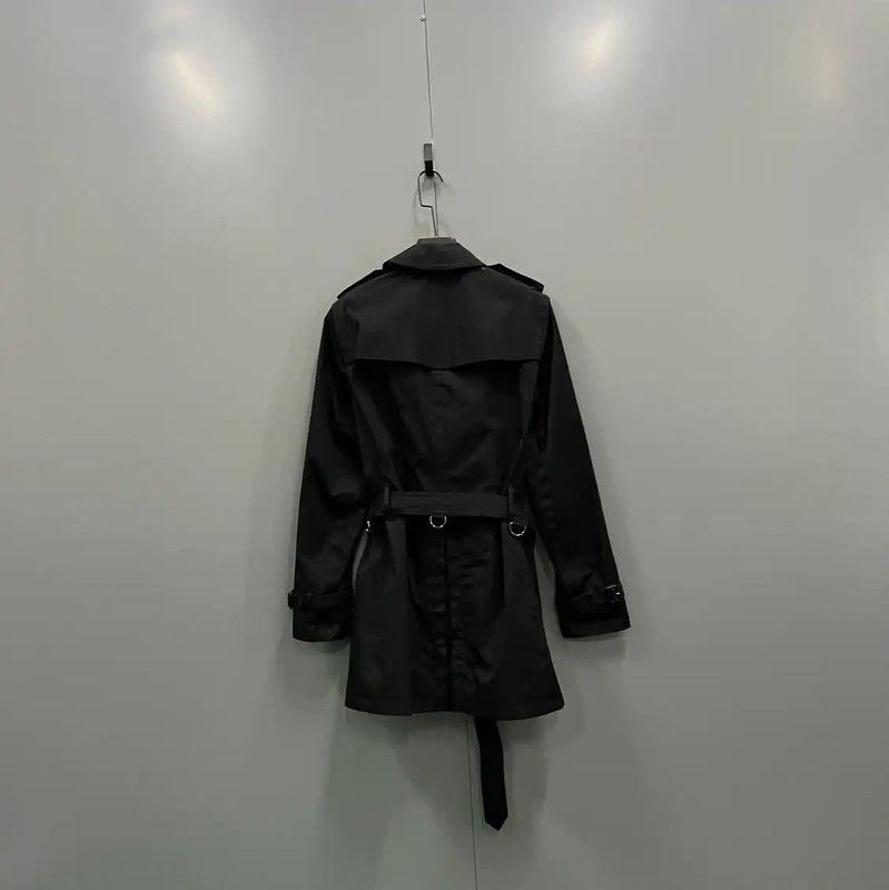 Burberry Burberry Women's Long Black Coat for Spring and Autumn Size ONE SIZE - 2 Thumbnail