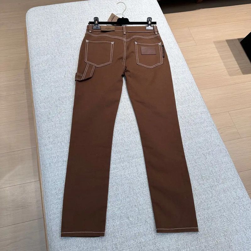 Burberry Burberry Women's Khaki Denim Pants Size 23" - 2 Thumbnail