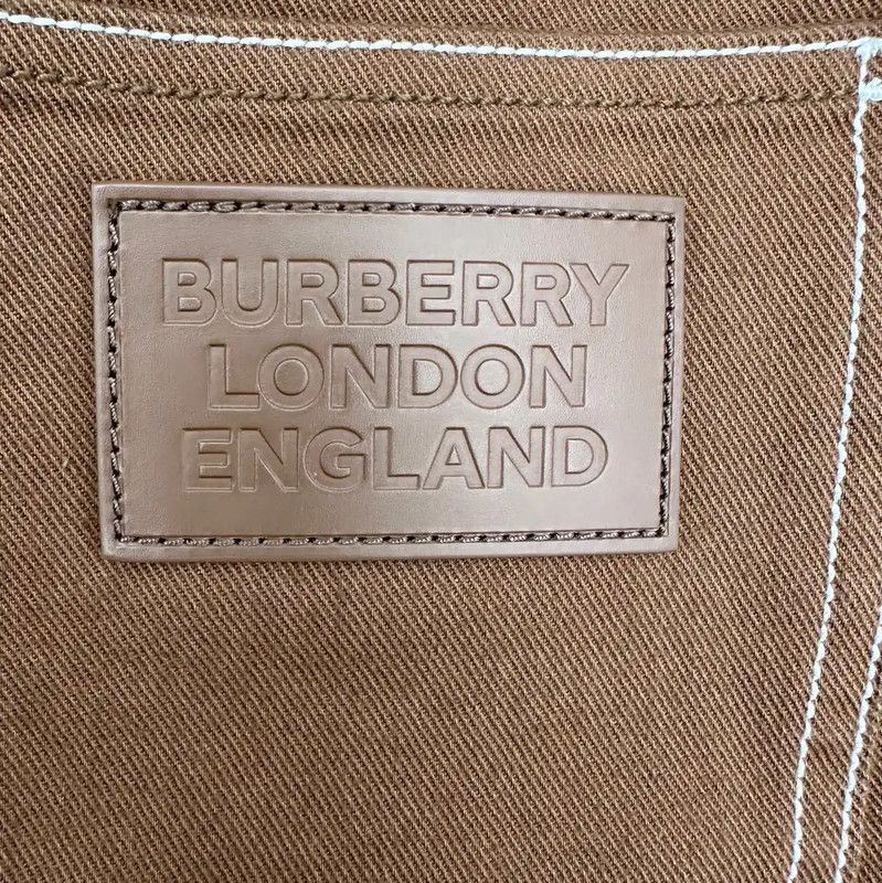Burberry Burberry Women's Khaki Denim Pants Size 23" - 3 Thumbnail