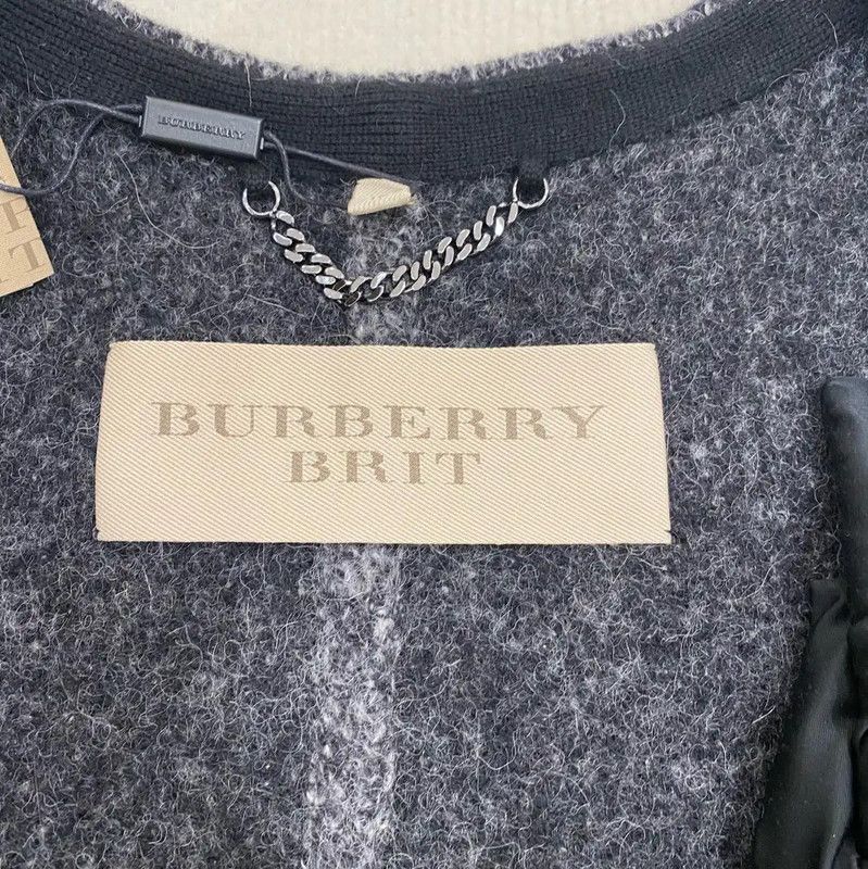 Burberry Burberry Women's Wool Jacket in Deep Gray Size XS / US 0-2 / IT 36-38 - 7 Thumbnail