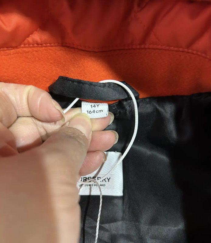 Burberry Burberry Orange Wool Long Coat for Women Size L / US 10 / IT 46 - 5 Thumbnail