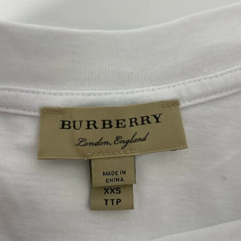 Burberry Burberry White Cotton Women's T-Shirt Size XXS / US 00 / IT 34 - 4 Thumbnail