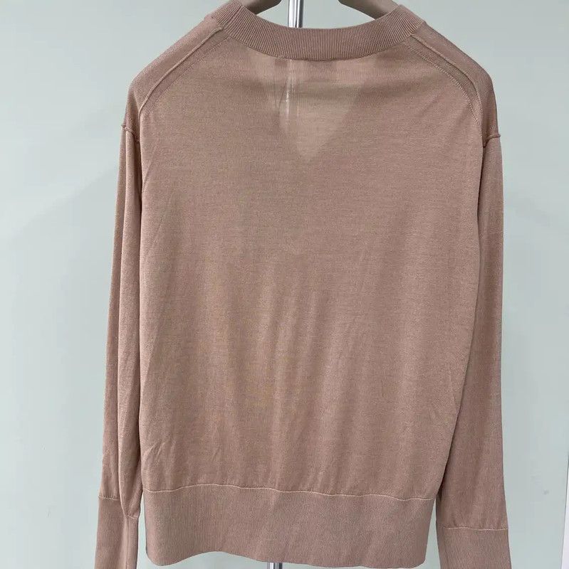 Burberry Burberry Women's XL Khaki Wool Knit Sweater Size XL / US 12-14 / IT 48-50 - 2 Thumbnail