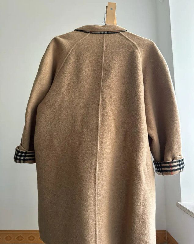 Burberry Burberry Beige Wool Mid-Length Women's Coat Size M / US 6-8 / IT 42-44 - 5 Thumbnail