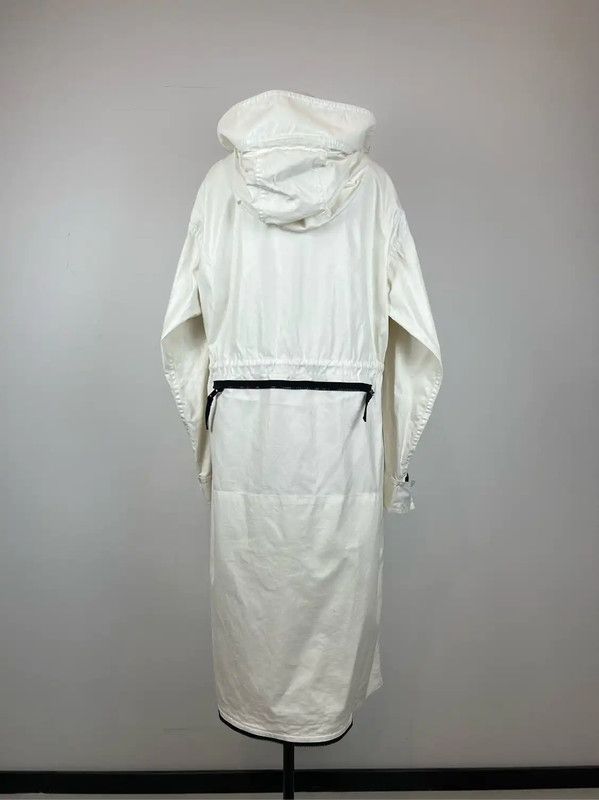 Burberry Burberry Women's L-Size White Cotton Coat Size L / US 10 / IT 46 - 4 Thumbnail