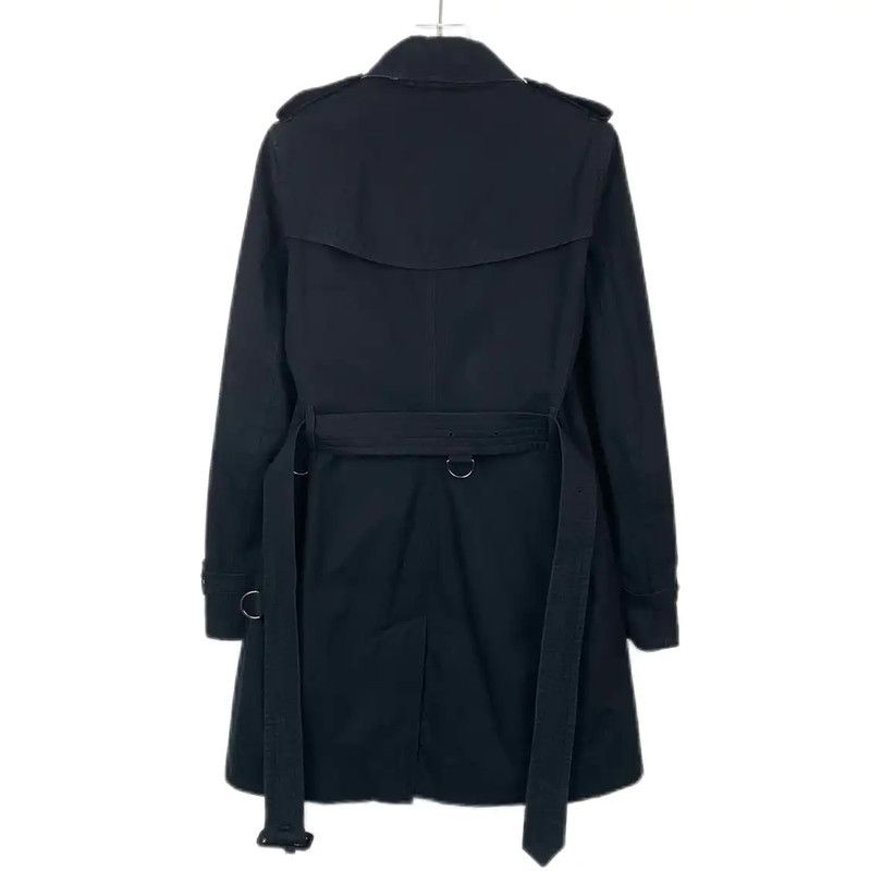 Burberry Burberry Black Cotton Trench Coat for Women Size S / US 4 / IT 40 - 2 Thumbnail