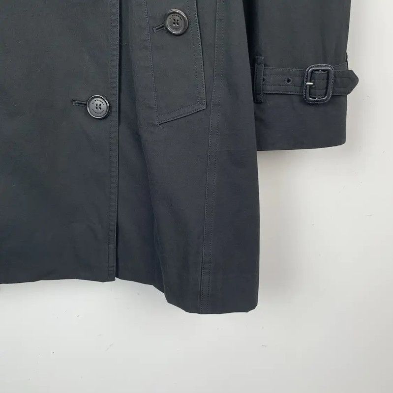 Burberry Burberry Black Cotton Trench Coat for Women Size S / US 4 / IT 40 - 4 Thumbnail