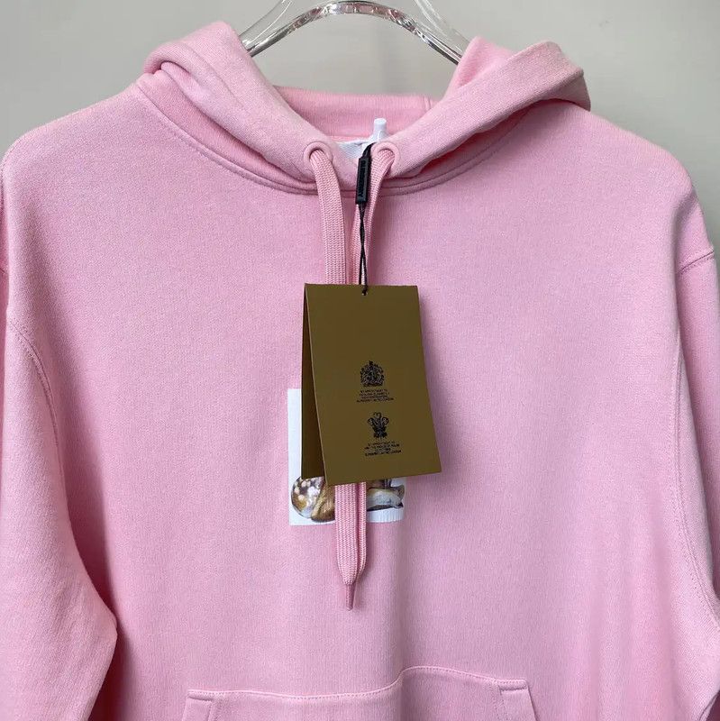 Burberry Burberry Pink Cotton Women's Hoodie Size L / US 10 / IT 46 - 4 Thumbnail