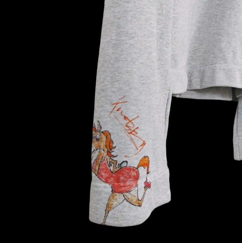 Burberry Burberry Gray Animal Print Cropped Sweatshirt Size ONE SIZE - 5 Thumbnail