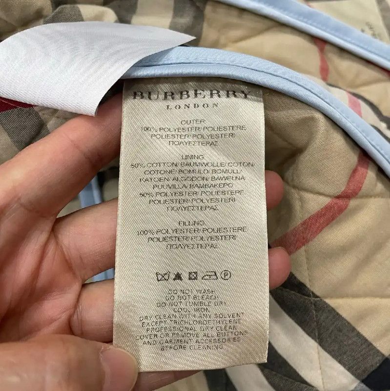 Burberry Burberry Light Blue Quilted Cotton Jacket Size M / US 6-8 / IT 42-44 - 4 Thumbnail