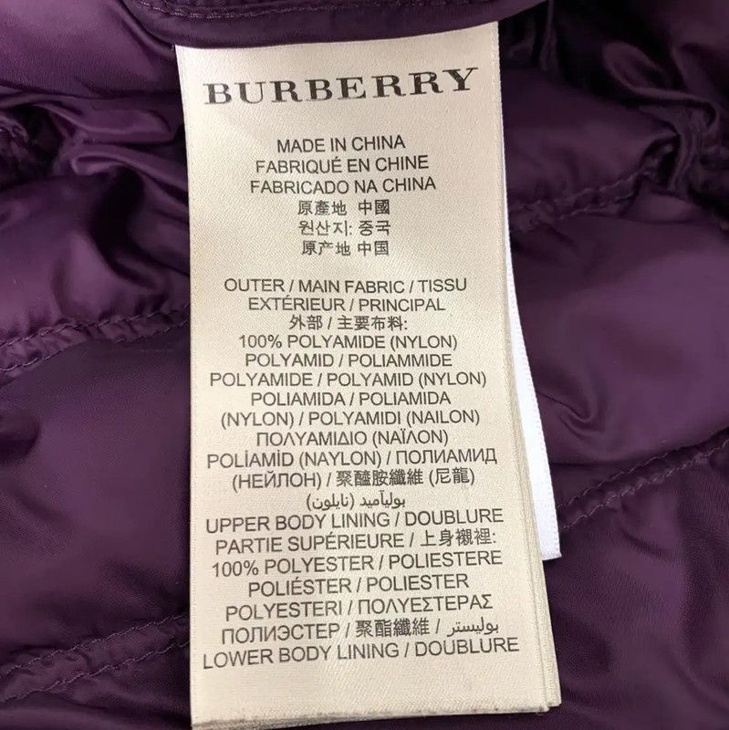 Burberry Burberry Women's Purple Down Jacket Size M / US 6-8 / IT 42-44 - 6 Thumbnail