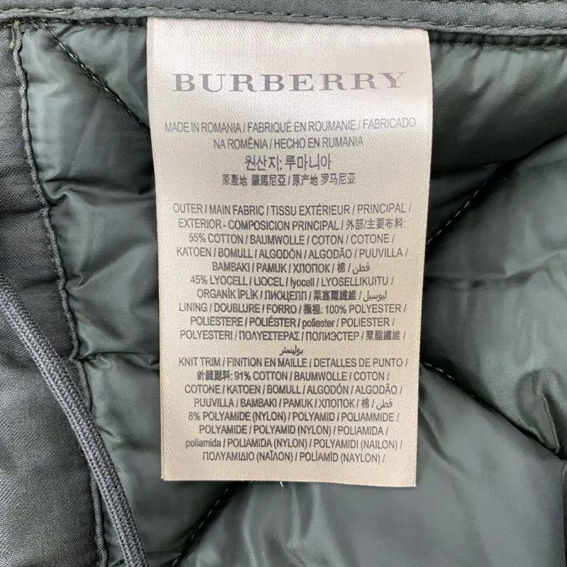 Burberry Burberry Women's Military Green Cotton Puffer Jacket Size S / US 4 / IT 40 - 6 Thumbnail