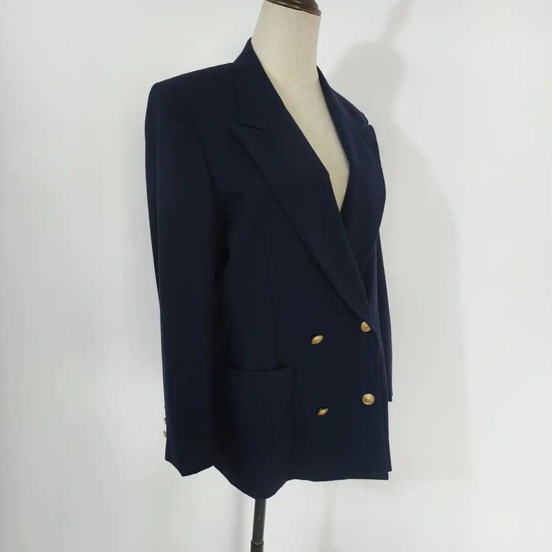 Burberry Burberry Women's Navy Wool Cardigan Size M / US 6-8 / IT 42-44 - 6 Thumbnail