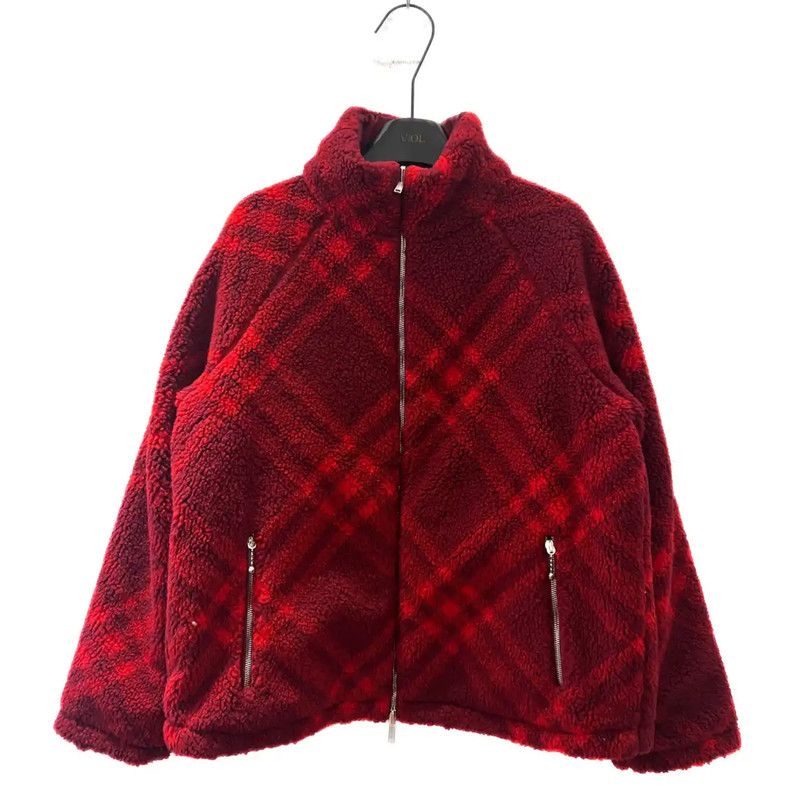 Burberry Burberry Red Wool Women's Jacket Size ONE SIZE - 2 Thumbnail