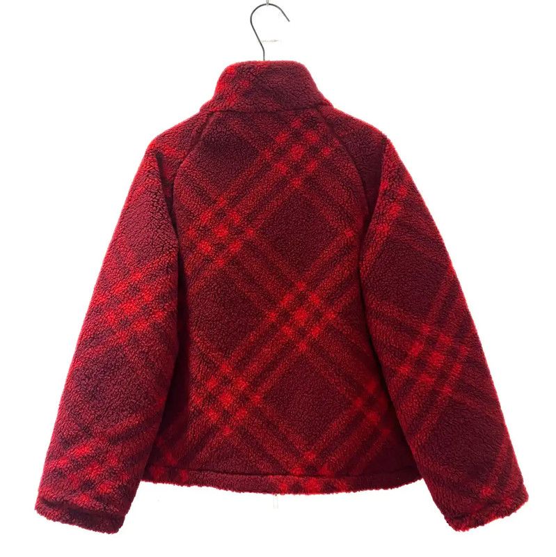 Burberry Burberry Red Wool Women's Jacket Size ONE SIZE - 3 Thumbnail