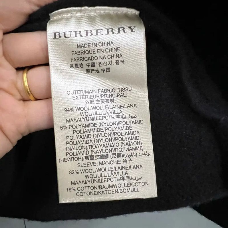 Burberry Burberry Black Cotton Women's Jacket Size S / US 4 / IT 40 - 3 Thumbnail