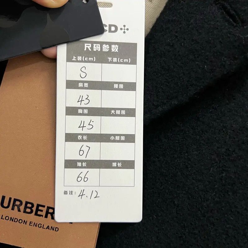 Burberry Burberry Black Cotton Women's Jacket Size S / US 4 / IT 40 - 5 Thumbnail
