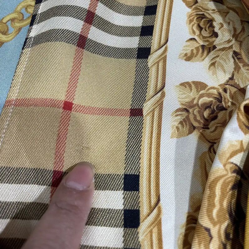 Burberry Burberry Multicolor Silk Long Sleeve Blouse Size M / US 6-8 / IT 42-44 - 8 Thumbnail