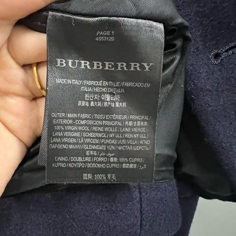 Burberry Burberry Women's Navy Cotton Jacket Size ONE SIZE - 3 Thumbnail