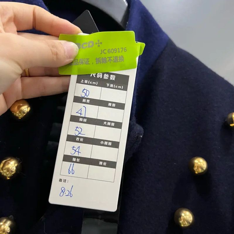 Burberry Burberry Women's Navy Cotton Jacket Size ONE SIZE - 5 Thumbnail