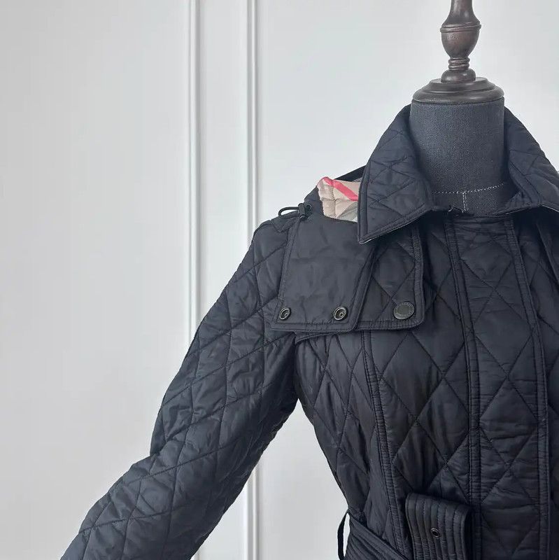 Burberry Burberry Black Women's Quilted Jacket Size L / US 10 / IT 46 - 7 Thumbnail