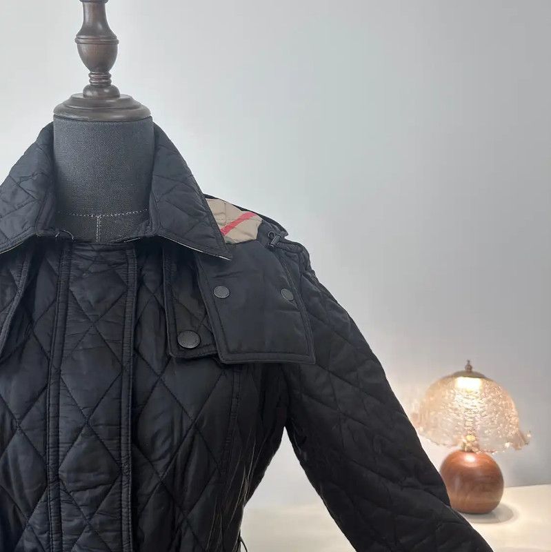Burberry Burberry Black Women's Quilted Jacket Size L / US 10 / IT 46 - 6 Thumbnail
