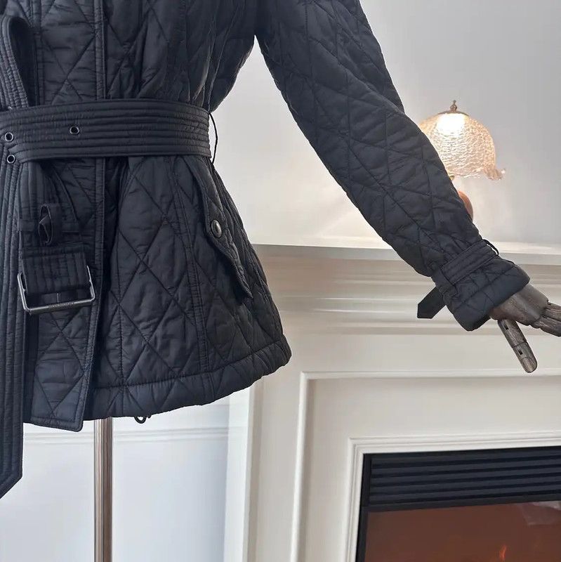 Burberry Burberry Black Women's Quilted Jacket Size L / US 10 / IT 46 - 4 Thumbnail