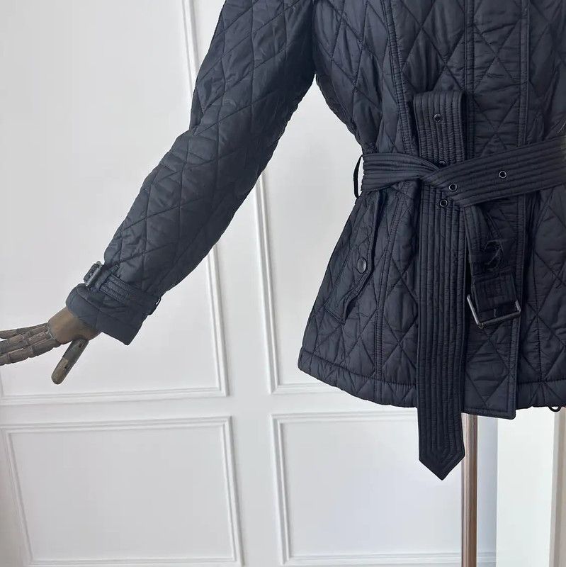 Burberry Burberry Black Women's Quilted Jacket Size L / US 10 / IT 46 - 5 Thumbnail