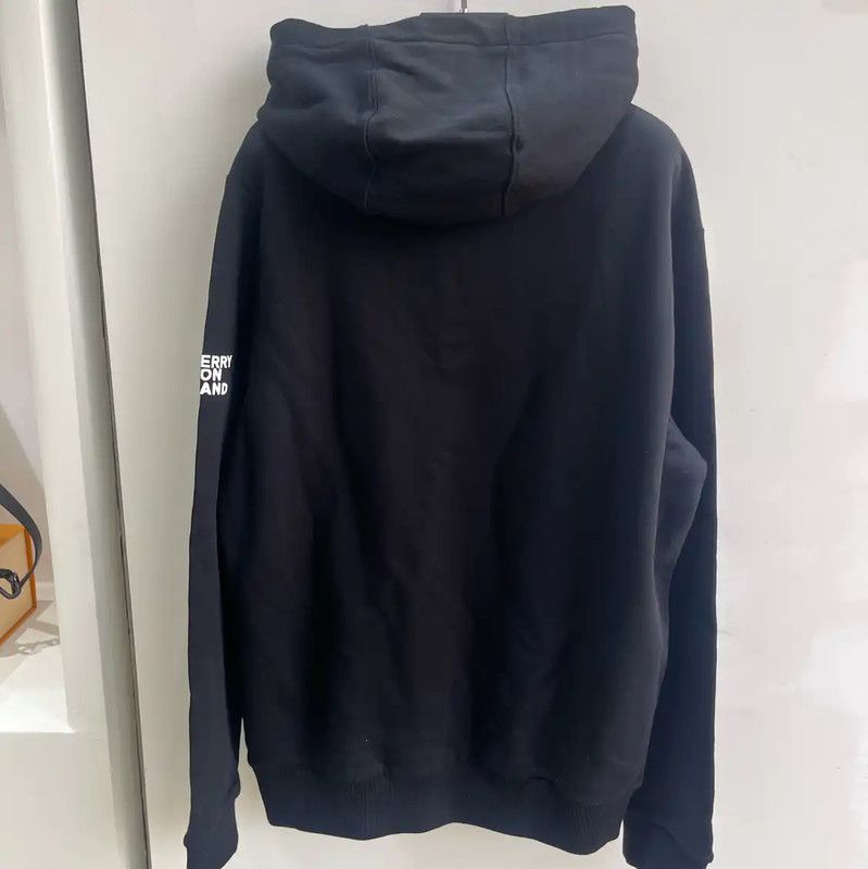 Burberry Burberry Black Cotton Women's Long Sleeve Hoodie Size XL / US 12-14 / IT 48-50 - 2 Thumbnail