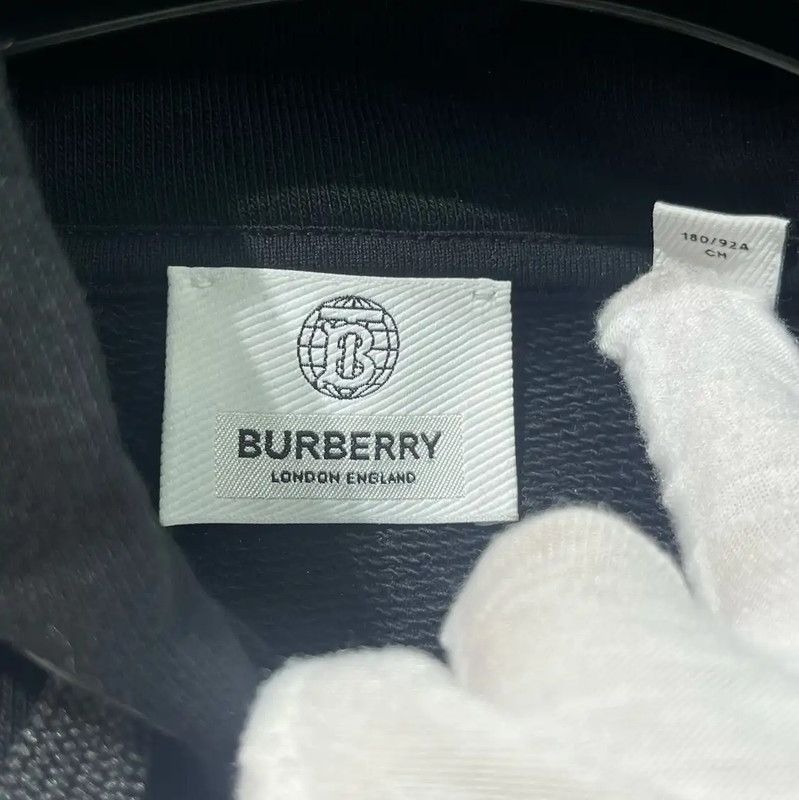 Burberry Burberry Black Cotton Women's Long Sleeve Hoodie Size XL / US 12-14 / IT 48-50 - 4 Thumbnail