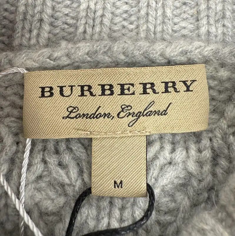 Burberry Burberry Grey Wool Knit Sweater for Women Size M / US 6-8 / IT 42-44 - 3 Thumbnail