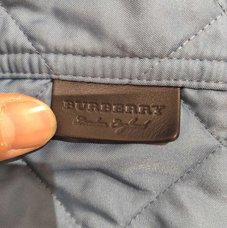 Burberry Burberry M Size Blue Silk Blend Coat Size M / US 6-8 / IT 42-44 - 6 Thumbnail