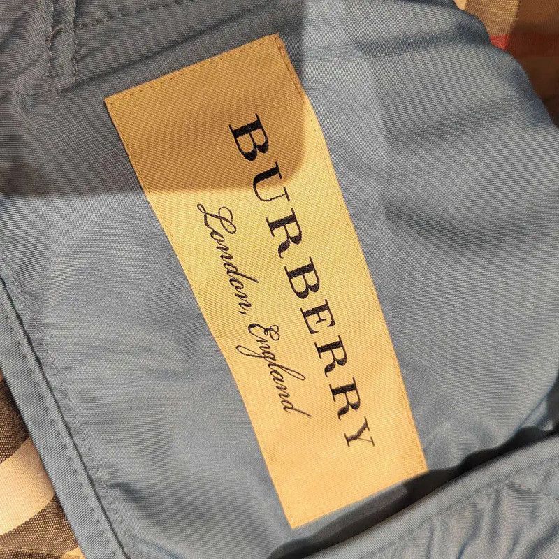 Burberry Burberry M Size Blue Silk Blend Coat Size M / US 6-8 / IT 42-44 - 7 Thumbnail