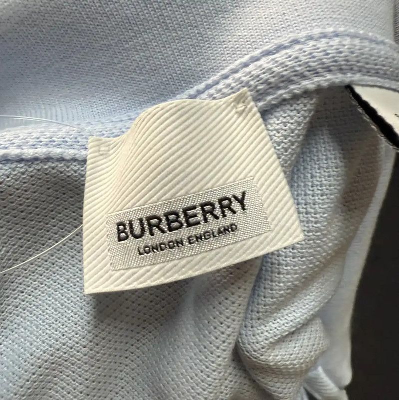 Burberry Burberry Light Blue Cotton Women's T-shirt Size S / US 4 / IT 40 - 3 Thumbnail