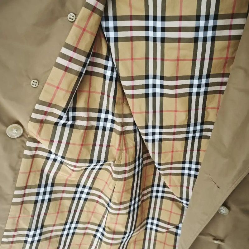 Burberry Burberry Khaki Long Trench Coat for Women Size XS / US 0-2 / IT 36-38 - 4 Thumbnail