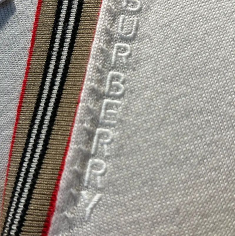 Burberry Burberry White Wool Cardigan for Women Size ONE SIZE - 4 Thumbnail