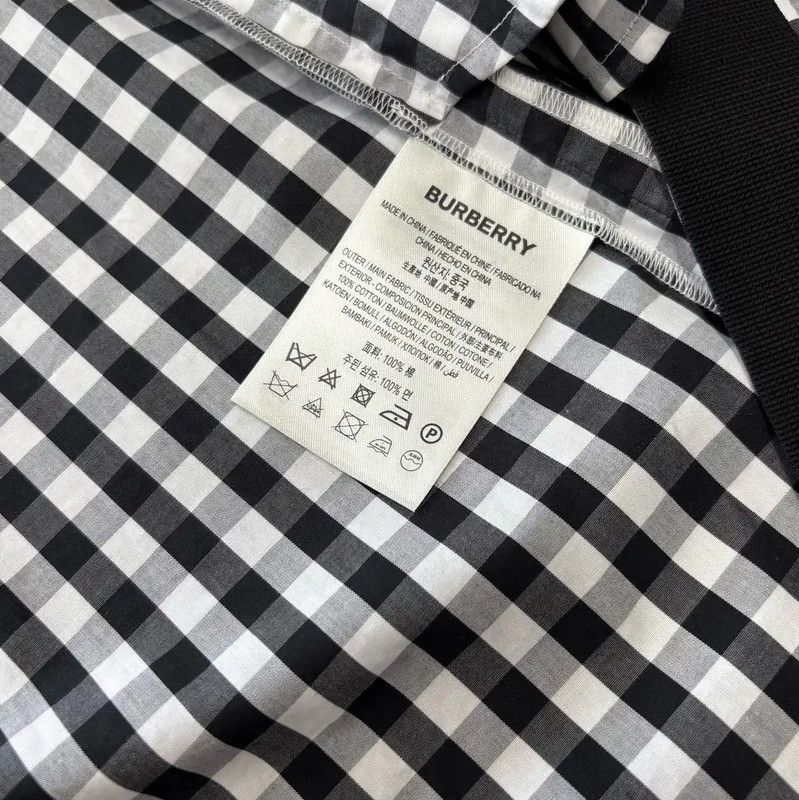 Burberry Burberry Black and Gray Cotton Dress Size M / US 6-8 / IT 42-44 - 6 Thumbnail