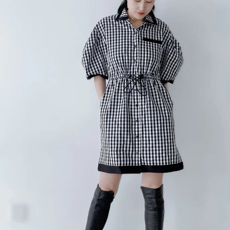 Burberry Burberry Black and Gray Cotton Dress Size M / US 6-8 / IT 42-44 - 8 Thumbnail