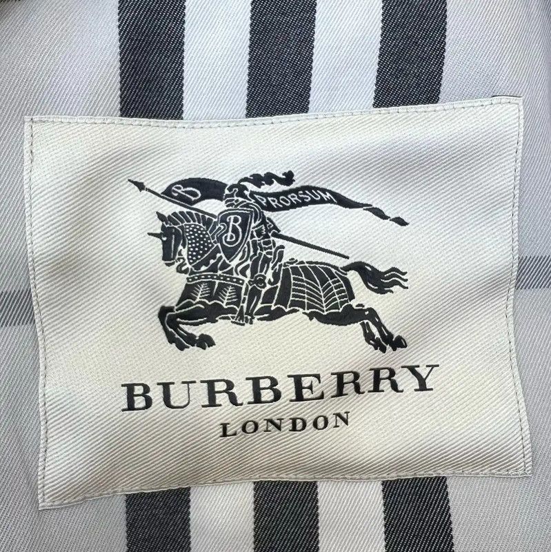 Burberry Burberry Long Pink Cotton Trench Coat Size L / US 10 / IT 46 - 5 Thumbnail