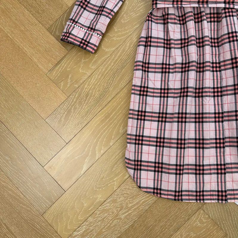 Burberry Burberry Pink Plaid Dress for Women Size XS / US 0-2 / IT 36-38 - 5 Thumbnail