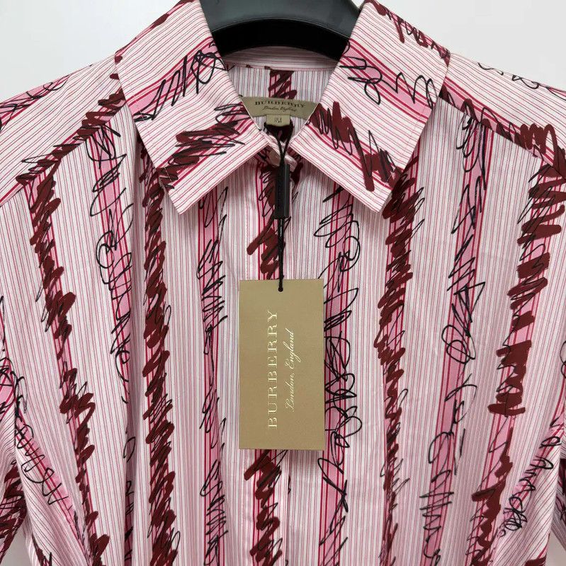 Burberry Burberry Pink Printed Cotton Short Sleeve Dress Size M / US 6-8 / IT 42-44 - 6 Thumbnail