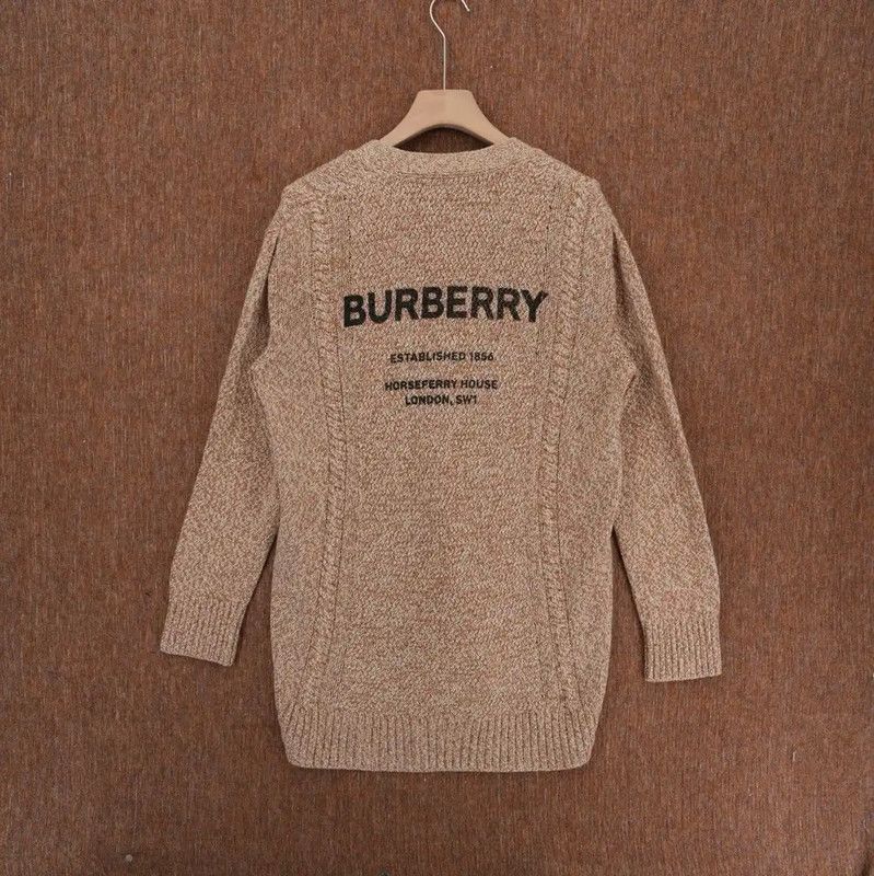 Burberry Burberry Camel Logo Long Sleeve Cardigan Size XS / US 0-2 / IT 36-38 - 2 Thumbnail