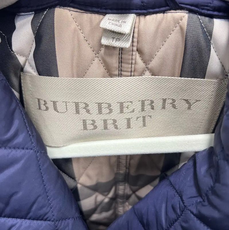Burberry Burberry XS Navy Cotton Women's Coat Size XS / US 0-2 / IT 36-38 - 3 Thumbnail