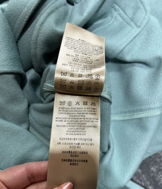 Burberry Burberry Women's Winter Blue Cashmere Coat Size L / US 10 / IT 46 - 8 Thumbnail