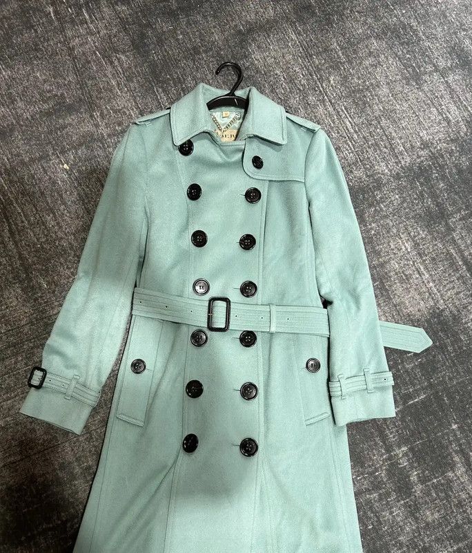 Burberry Burberry Women's Winter Blue Cashmere Coat Size L / US 10 / IT 46 - 5 Thumbnail